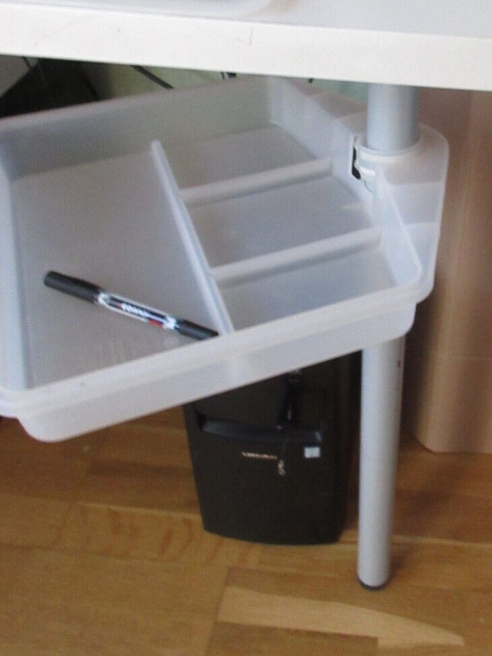 IKEA Vika Curry White Plastic Stationery Tray for Curry Gerton Adils Olov Legs